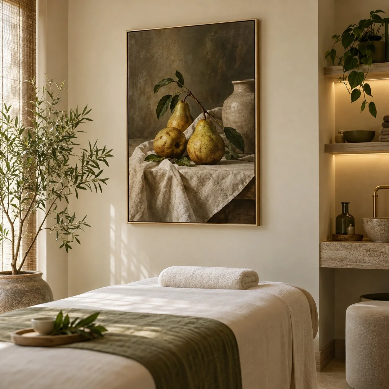 Khung ảnh dán tường Tĩnh vật Phiên Bản Sang Trọng Tranh đơn - spa hoặc thẩm mỹ viện