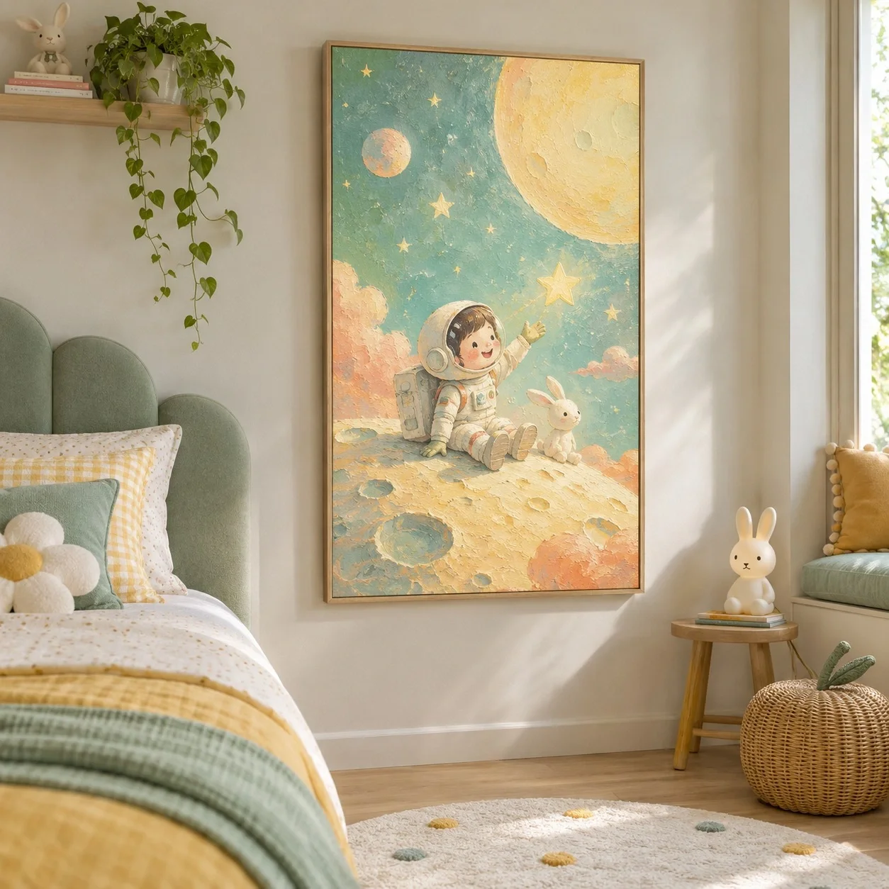 Tranh động lực Hoạt hình Sắc Màu Khoáng Chất Tranh đơn - phòng ngủ