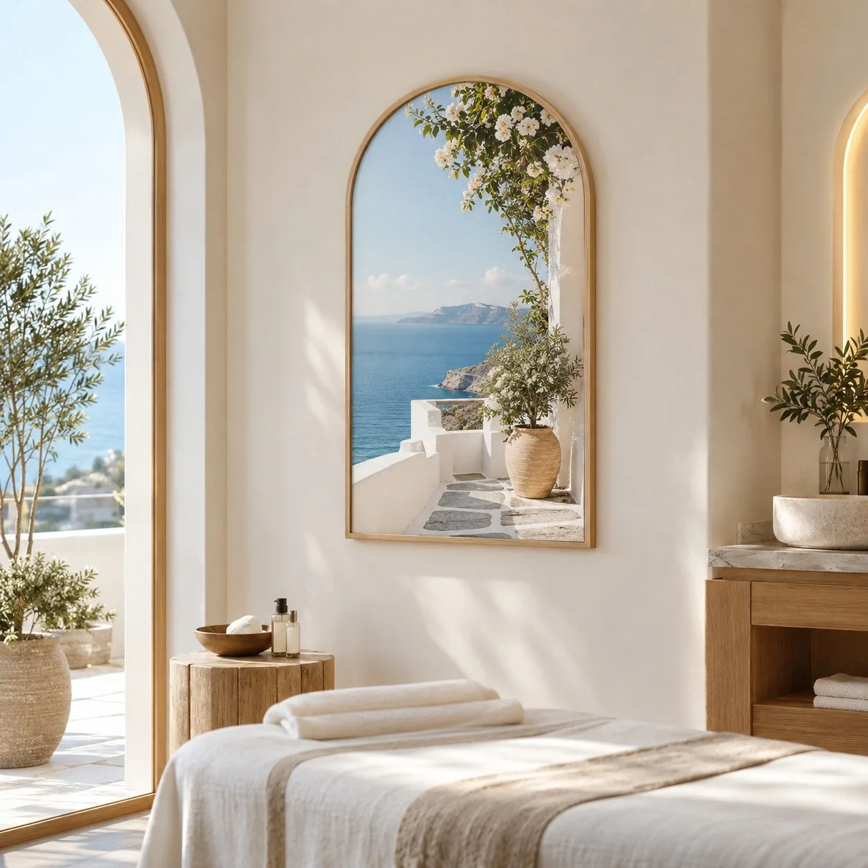 Tranh động lực Khung vòm Ánh Sáng Ban Mai Tranh đơn - spa hoặc thẩm mỹ viện